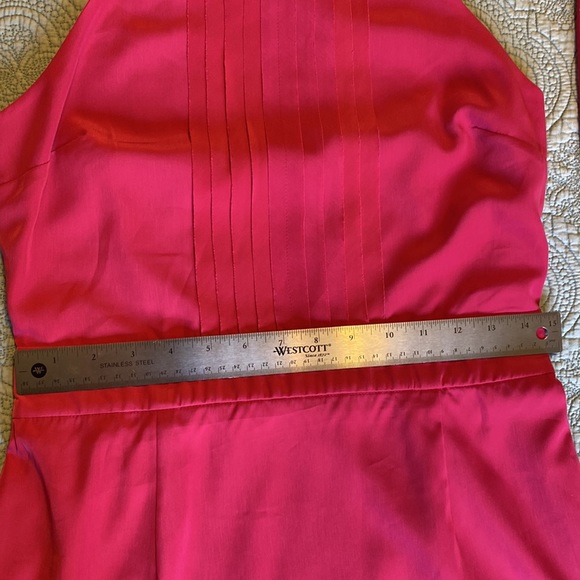 Banana Republic Pink Halter Dress Pleated Front - Picture 3 of 10